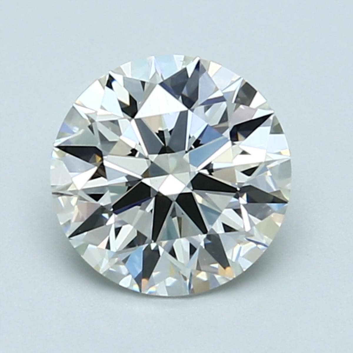 1.5 carat J color diamond with faint fluorescence